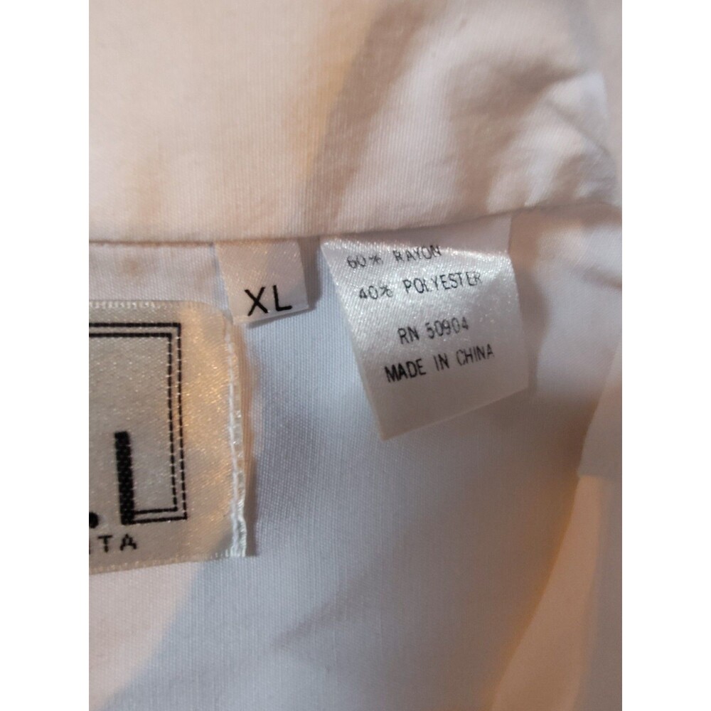 Vintage 1980's Men Club Shirt By P.R.O.N.T.I. Collection by Phita Rhinestone XL - Picture 7 of 8